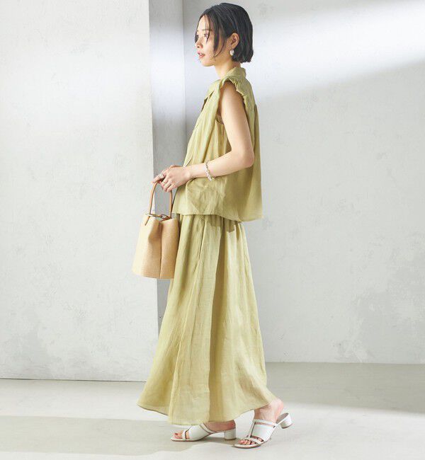 SHIPS for women「〈手洗い可能〉ラミー 4 ウエスト シャーリング スカート」|スカート|