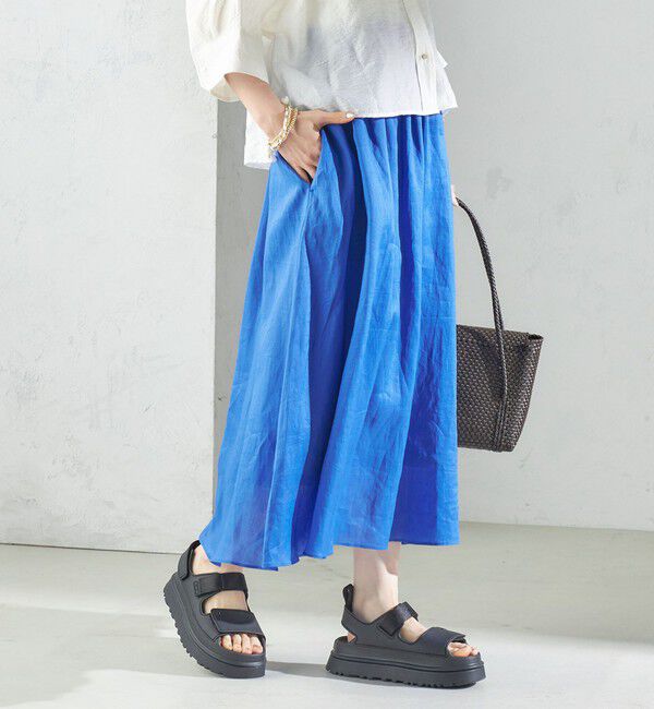 SHIPS for women「〈手洗い可能〉ラミー 4 ウエスト シャーリング スカート」|スカート|