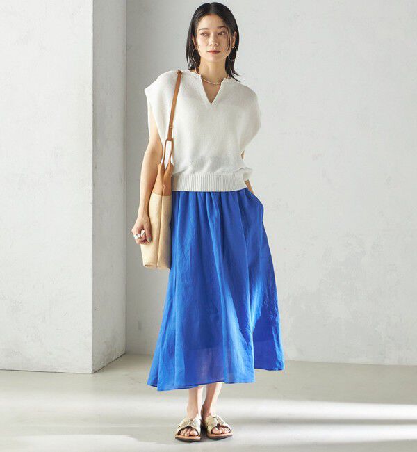 SHIPS for women「〈手洗い可能〉ラミー 4 ウエスト シャーリング スカート」|スカート|