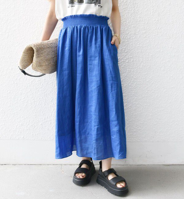 SHIPS for women「〈手洗い可能〉ラミー 4 ウエスト シャーリング スカート」|スカート|