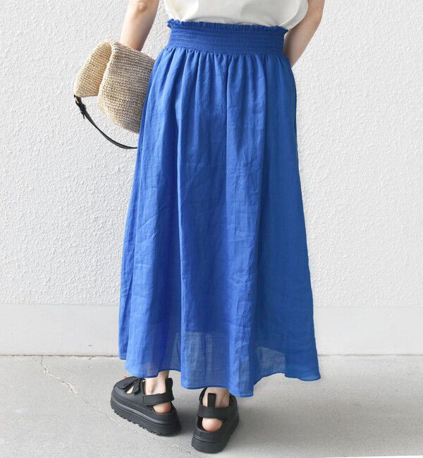 SHIPS for women「〈手洗い可能〉ラミー 4 ウエスト シャーリング スカート」|スカート|