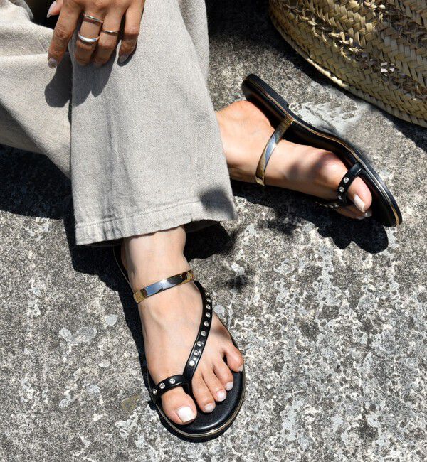 SHIPS for women「ビジュー フラット サンダル」|サンダル|