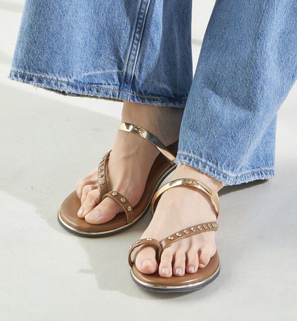 SHIPS for women「ビジュー フラット サンダル」|サンダル|