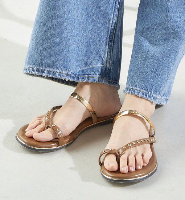 SHIPS for women「ビジュー フラット サンダル」|サンダル|