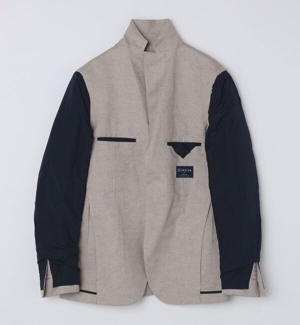 SHIPS「BREUER: リネン コットン オックスフォード ジャケット」|テーラードジャケット|