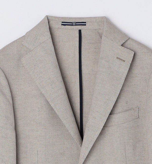 SHIPS「BREUER: リネン コットン オックスフォード ジャケット」|テーラードジャケット|