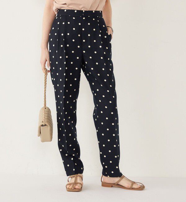 SHIPS Colors 「SHIPS Colors:〈洗濯機可能〉オックス ドット プリント パンツ 2」|その他|ネイビー