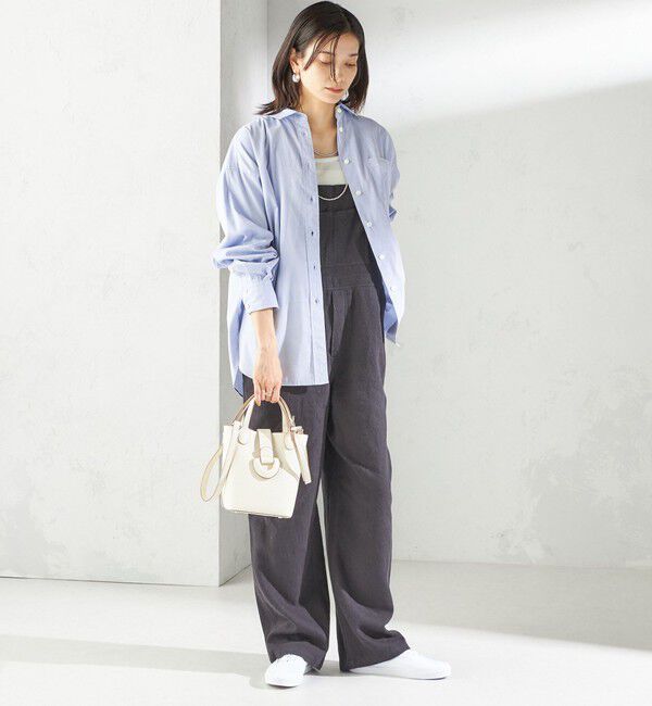 SHIPS for women「《予約》〈手洗い可能〉麻 コットン オールインワン」|オールインワン|