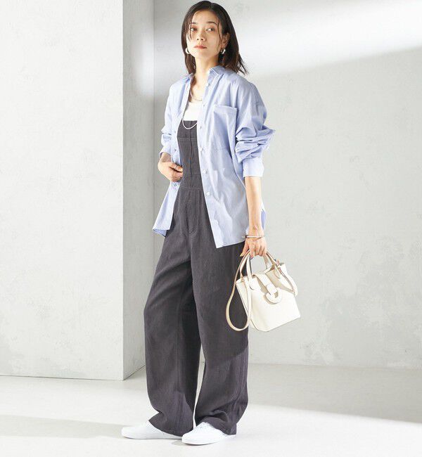 SHIPS for women「《予約》〈手洗い可能〉麻 コットン オールインワン」|オールインワン|