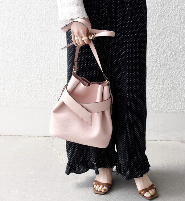 SHIPS any「SHIPS any: ベルト デザイン 巾着 ショルダー バッグ」|ショルダー・メッセンジャー|