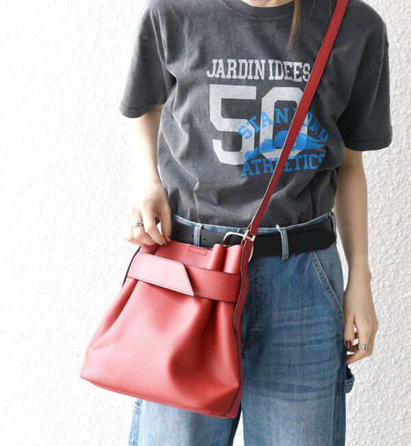 SHIPS any「SHIPS any: ベルト デザイン 巾着 ショルダー バッグ」|ショルダー・メッセンジャー|