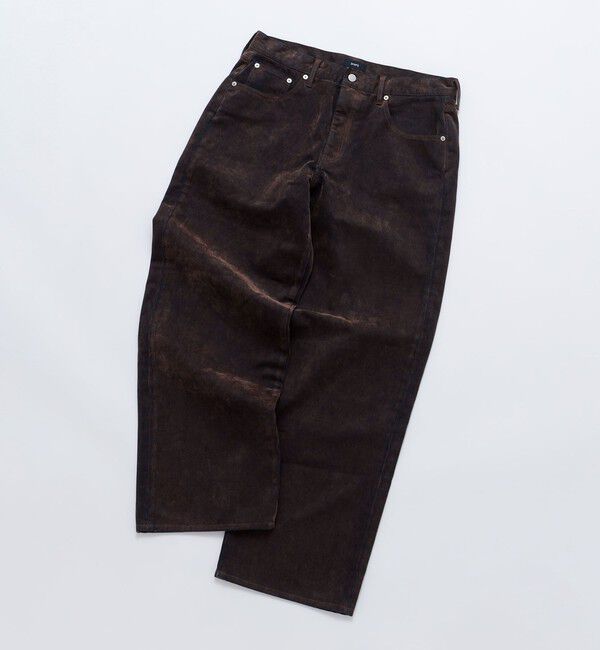 SHIPS「SHIPS: フロッキー ワイド デニム パンツ」|デニム|