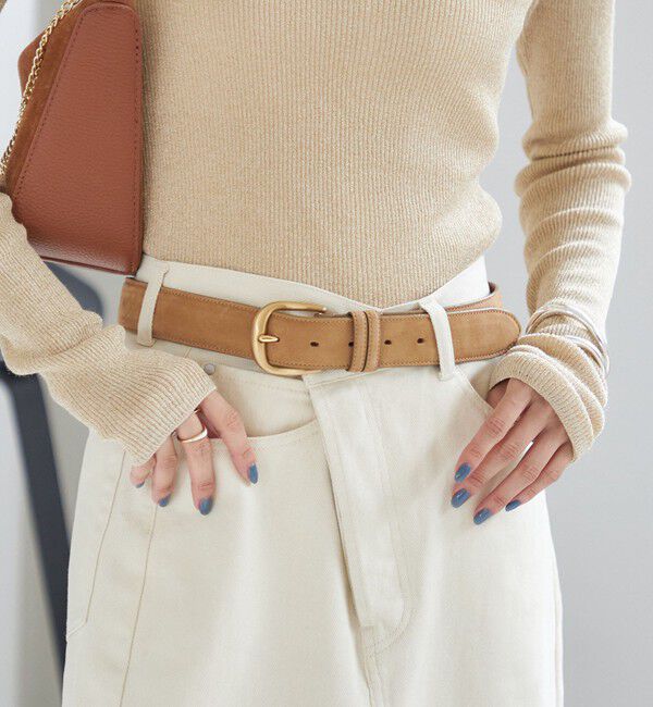 SHIPS for women「ヌバック レザー ボリューム バックル ベルト」|ベルト|