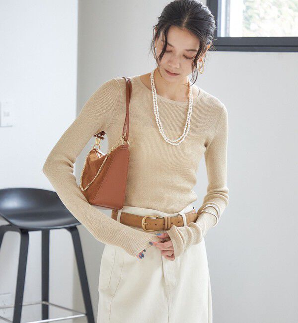 SHIPS for women「ヌバック レザー ボリューム バックル ベルト」|ベルト|