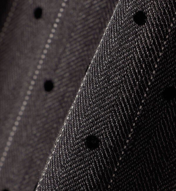 quaranciel「quaranciel:〈洗濯機可能〉フロッキー ドット ストライプ フレア スカート」|フレア|