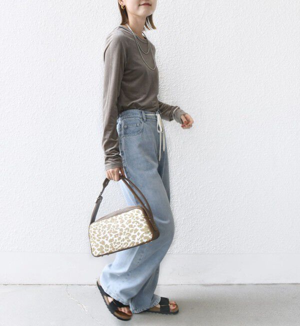 SHIPS for women「〈手洗い可能〉シアー トリコット  ポリエステル ベロア 前後2WAY ロングスリーブ」|Tシャツ・カットソー|