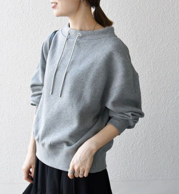 SHIPS any「SHIPS any:〈洗濯機可能〉USA コットン 裏起毛 ボトルネック プルオーバー」|スウェット・ジャージ|