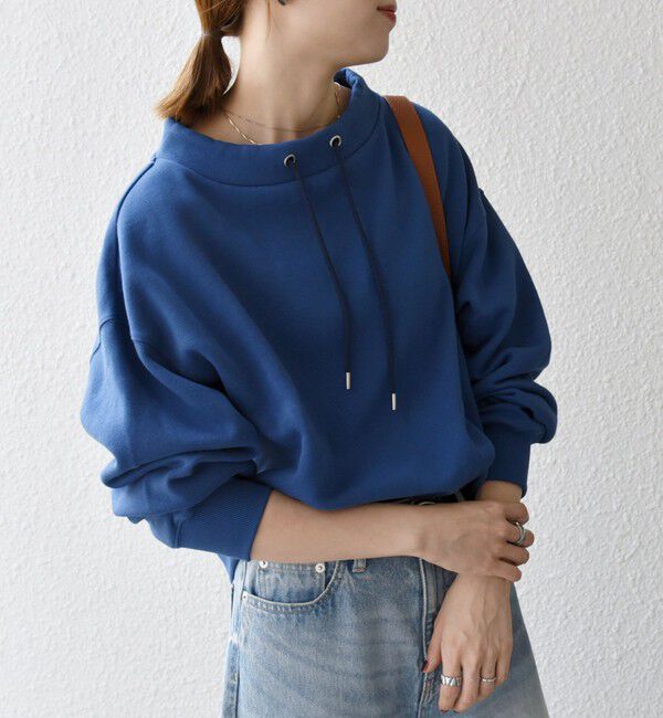 SHIPS any「SHIPS any:〈洗濯機可能〉USA コットン 裏起毛 ボトルネック プルオーバー」|スウェット・ジャージ|