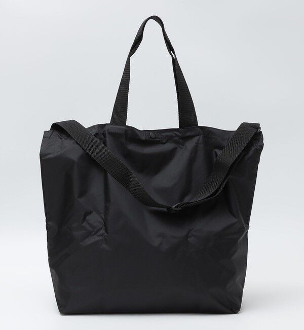 SHIPS「LITE YEAR: OVERSIZE NYLON BAG」|リュック|ブラック