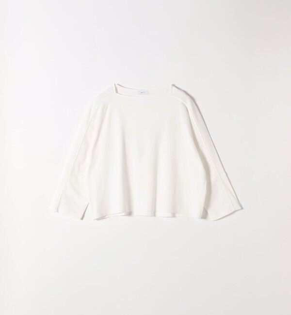 SHIPS any「SHIPS any:〈接触冷感/汗染み防止加工/洗濯機可能〉ボートネック ワイド ロンTEE」|Tシャツ・カットソー|