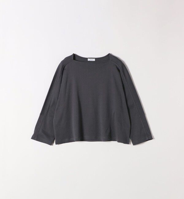 SHIPS any「SHIPS any:〈接触冷感/汗染み防止加工/洗濯機可能〉ボートネック ワイド ロンTEE」|Tシャツ・カットソー|