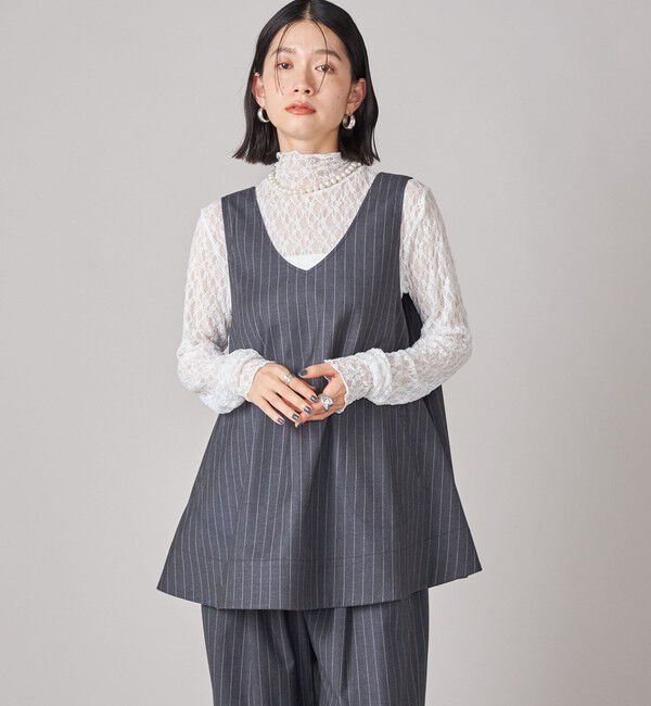 SHIPS for women「SHIPS NINE CASE:〈手洗い可能〉ストライプ チュニック」|チュニック|