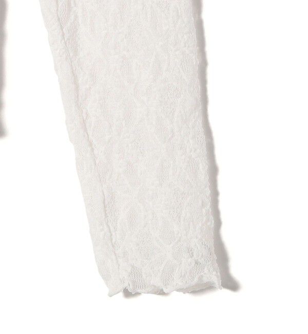 SHIPS for women「SHIPS NINE CASE:〈手洗い可能〉シアー レース ハイネック プルオーバー」|Tシャツ・カットソー|