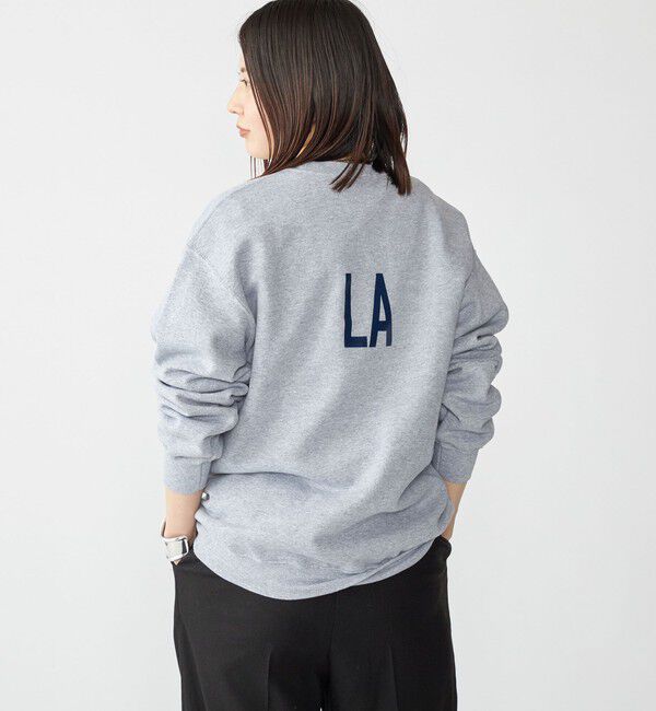 SHIPS「【SHIPS別注】THE DAY ON THE BEACH: プリント クルーネック トレーナー」|スウェット・ジャージ|