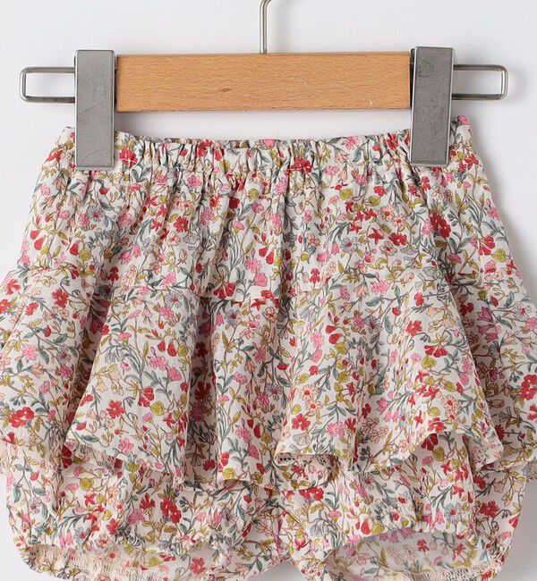 SHIPS KIDS「SHIPS KIDS:70～80cm / フラワー 長袖 セット ロンパース」|ロンパース|