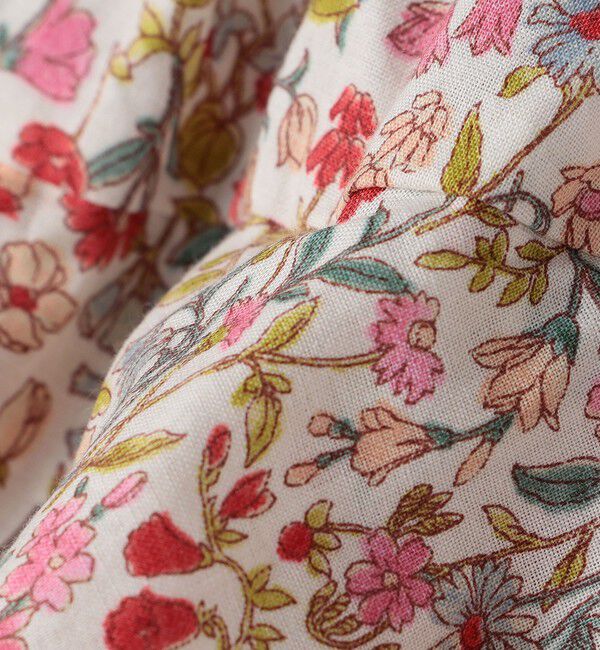 SHIPS KIDS「SHIPS KIDS:70～80cm / フラワー 長袖 セット ロンパース」|ロンパース|