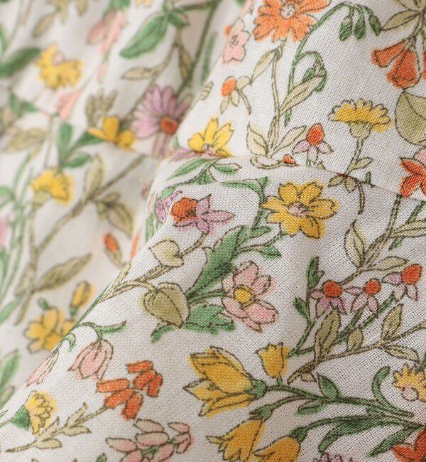 SHIPS KIDS「SHIPS KIDS:70～80cm / フラワー 長袖 セット ロンパース」|ロンパース|