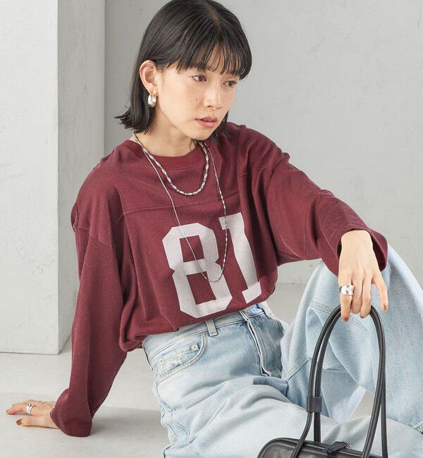SHIPS for women「【SHIPS別注】81BRANCA:ナンバリング TEE」|Tシャツ・カットソー|