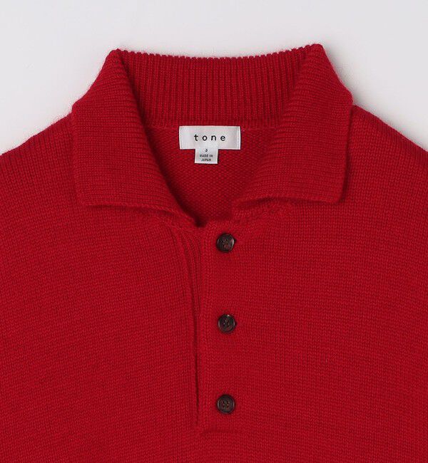 SHIPS「【City Ambient Products別注】tone: POLO SWEATER」|ニット・セーター|