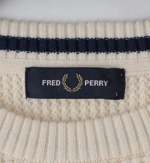 SHIPS「【SHIPS別注】FRED PERRY: シングル ティップ ワッフル ニット」|ニット・セーター|