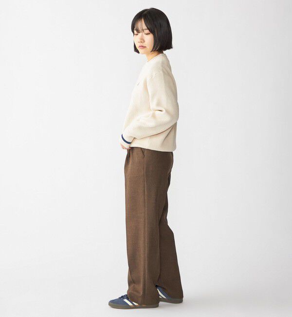 SHIPS「【SHIPS別注】FRED PERRY: シングル ティップ ワッフル ニット」|ニット・セーター|