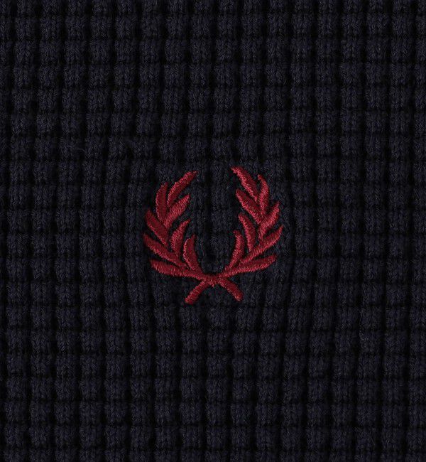 SHIPS「【SHIPS別注】FRED PERRY: シングル ティップ ワッフル ニット」|ニット・セーター|