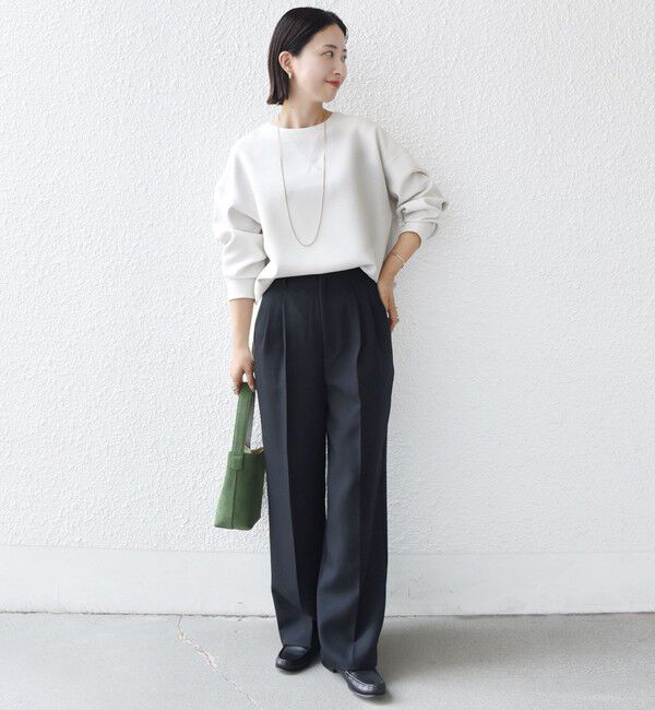 SHIPS for women「〈手洗い可能〉ガゼット デザイン ジョーゼット カットソー」|Tシャツ・カットソー|