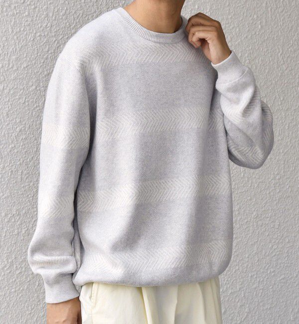 SHIPS any「SHIPS any:〈手洗い可能〉コットン カシミヤ スウェットライク ニット 25AW◇」|ニット・セーター|