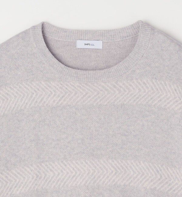 SHIPS any「SHIPS any:〈手洗い可能〉コットン カシミヤ スウェットライク ニット 25AW◇」|ニット・セーター|