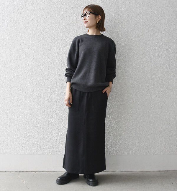 SHIPS any「SHIPS any:〈手洗い可能〉コットン カシミヤ スウェットライク ニット 25AW◇」|ニット・セーター|