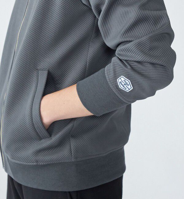 SHIPS「【WEB限定】SHIPS: ツイル ダンボール ニット MA-1 ブルゾンジャケット」|ミリタリージャケット|