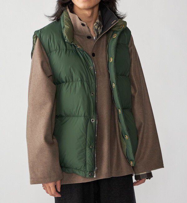 SHIPS「【SHIPS別注】CRESCENT DOWN WORKS: イタリアン ベスト」|ダウンベスト・ベスト|グリーン