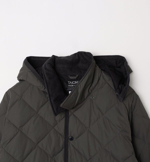 SHIPS any「【SHIPS any別注】TAION:〈手洗い可能〉ダイヤキルト ダウン ハーフコート 25AW◇」|ダウン|