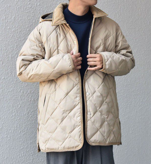 SHIPS any「【SHIPS any別注】TAION:〈手洗い可能〉ダイヤキルト ダウン ハーフコート 25AW◇」|ダウン|