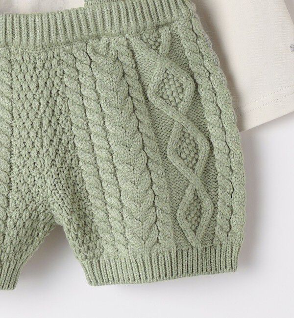 SHIPS KIDS「SHIPS KIDS:70～80cm /ニット セット ロンパース」|ロンパース|