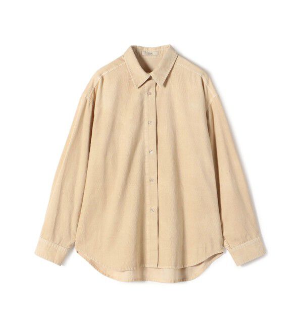 SHIPS for women「【WEB限定】〈洗濯機可能〉コーデュロイ ギャザー シャツ 羽織」|シャツ・ブラウス|