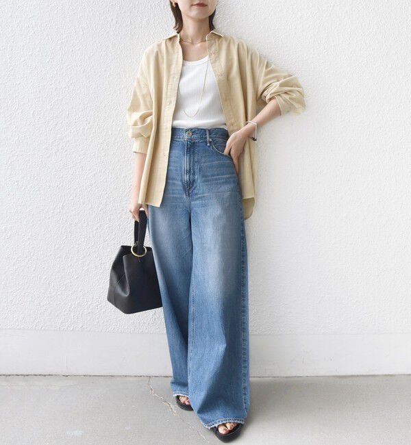 SHIPS for women「【WEB限定】〈洗濯機可能〉コーデュロイ ギャザー シャツ 羽織」|シャツ・ブラウス|