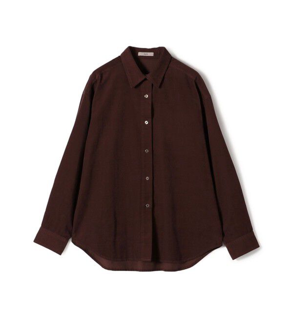 SHIPS for women「【WEB限定】〈洗濯機可能〉コーデュロイ ギャザー シャツ 羽織」|シャツ・ブラウス|