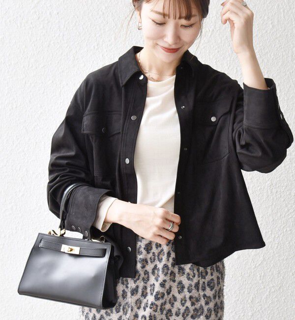 SHIPS any「SHIPS any: ポリエステル スエード ショート シャツ ジャケット」|その他|