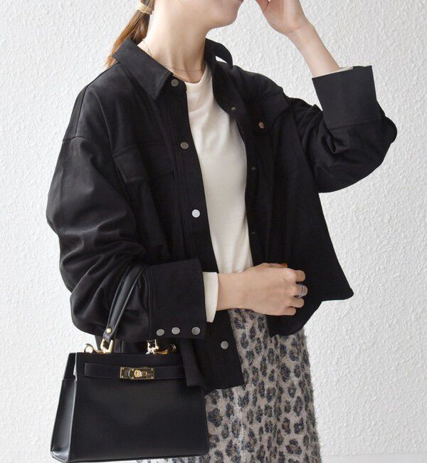 SHIPS any「SHIPS any: ポリエステル スエード ショート シャツ ジャケット」|その他|